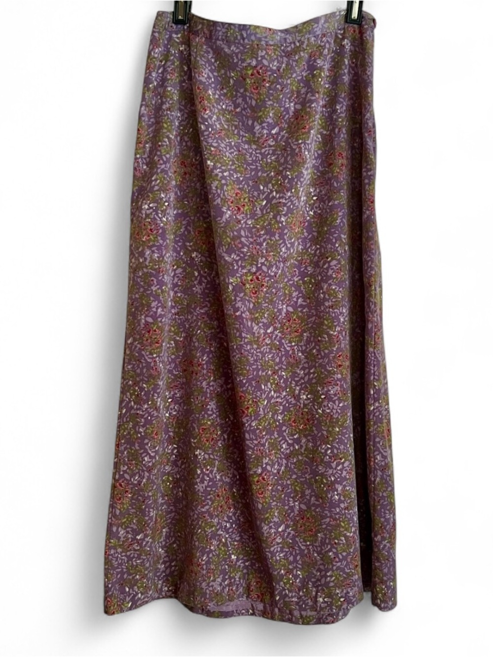 Christopher & Banks Purple Floral Maxi Skirt